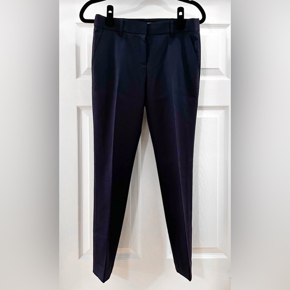 NWT Tory Burch Skinny Pant Medium Navy Blue 411 sz 0 - Picture 3 of 11